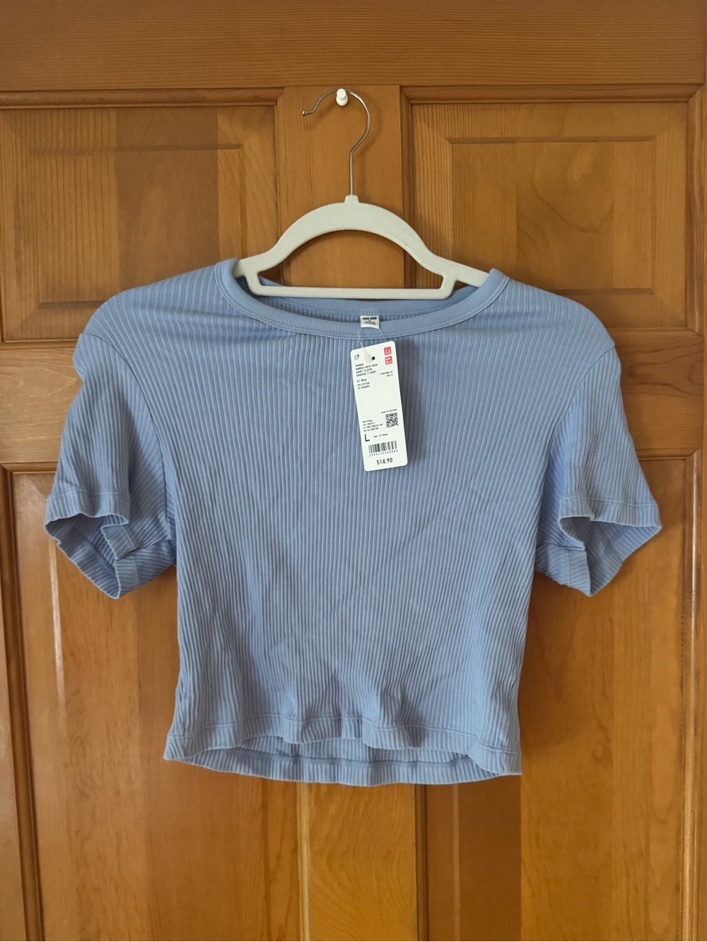 Uniqlo Ribbed Cropped T-Shirt